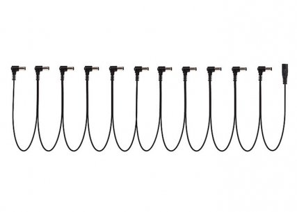 Power-All® Cable for Pedal Power Supplies • Daisy Chain • 11 Lead • Right Angle