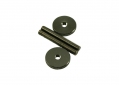 Threaded Post Studs and Thumbwheels for Tune-O-Matic Bridge • M4 x 30mm • Cosmo Black