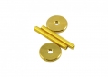 Threaded Post Studs and Thumbwheels for Tune-O-Matic Bridge • M4 x 30mm • Gold