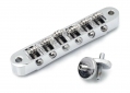 Roller Tune-O-Matic Bridge • Standard 4mm Post • Chrome