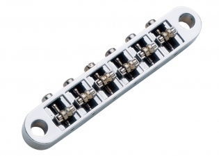 Roller Tune-O-Matic Bridge • Wide 6mm Post • Chrome