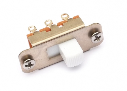 Switchcraft® Slide Switch • 2-Way (Jaguar®/Jazzmaster® Style) • White Tip