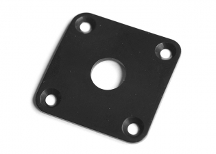 Gotoh® Square LP® Style Jackplate • Curved Metal • Black