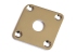 Hosco®/Gotoh® Square LP® Style Jackplate • Curved Metal • Nickel