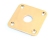 Gotoh® Square LP® Style Jackplate • Curved Metal • Gold