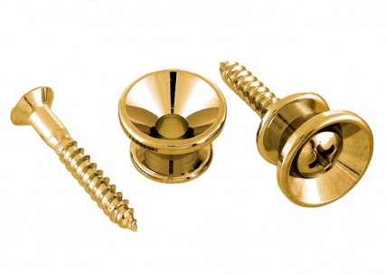 Gotoh® Strap Buttons w/Screws • Gold