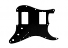 Stratocaster® Style Pickguard • 2HB • 11 Hole • Black/White/Black