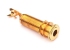 Switchcraft® Threaded Barrel Output Jack Socket • Mono • Gold