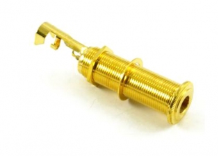 Switchcraft® Threaded Barrel Output Jack Socket • Stereo • Gold
