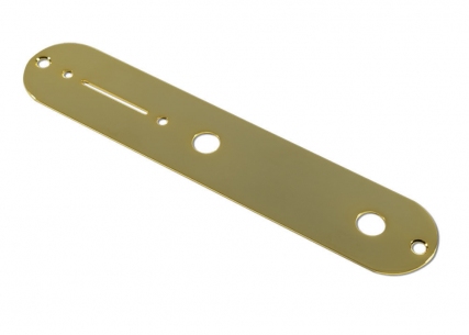 Kluson® Telecaster® Style Control Plate • USA • 4 Way Switch Slot • Gold