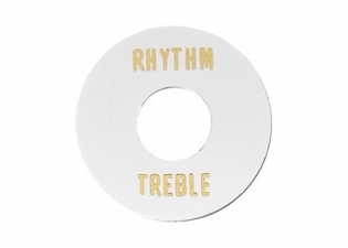 Gibson® Style Rhythm/Treble Selector Switch Ring • White