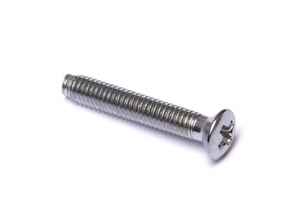 Tuner Button Screw • Long • Chrome
