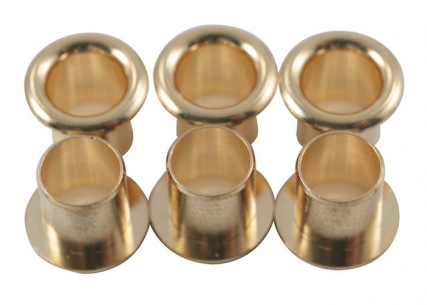 Kluson® Vintage Style Stamped Eyelet Tuner Bushing • Gold