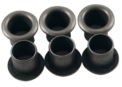 Kluson® Vintage Style Stamped Eyelet Tuner Bushing • Nickel • Aged/Relic