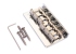 Hardtail Fixed String Through Bridge • 10.8mm • Vintage Saddles • Chrome
