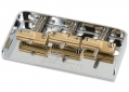 Wilkinson® Telecaster® Style Short Bridge w/Brass Compensated Saddles • Chrome