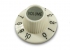 Kluson® Witch Hat Knob • Antique White w/Silver Top • Volume