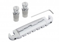 Hosco® Wraparound Stopbar Tailpiece w/Lightning Intonation Bar • Chrome