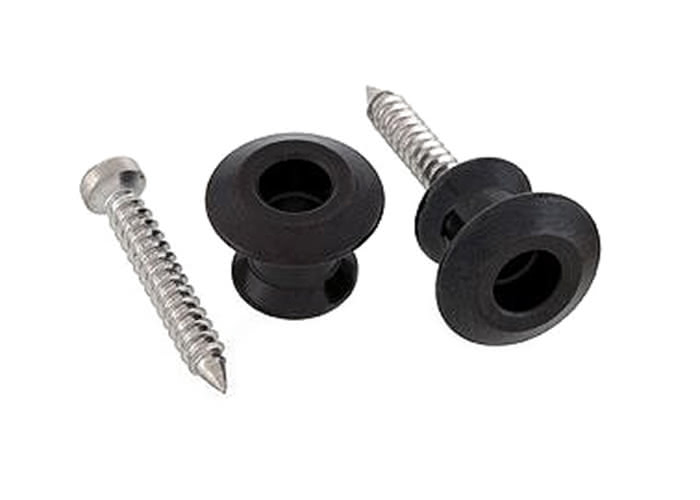 Dunlop Strap Lock Buttons, Black Hardware Guitartrade